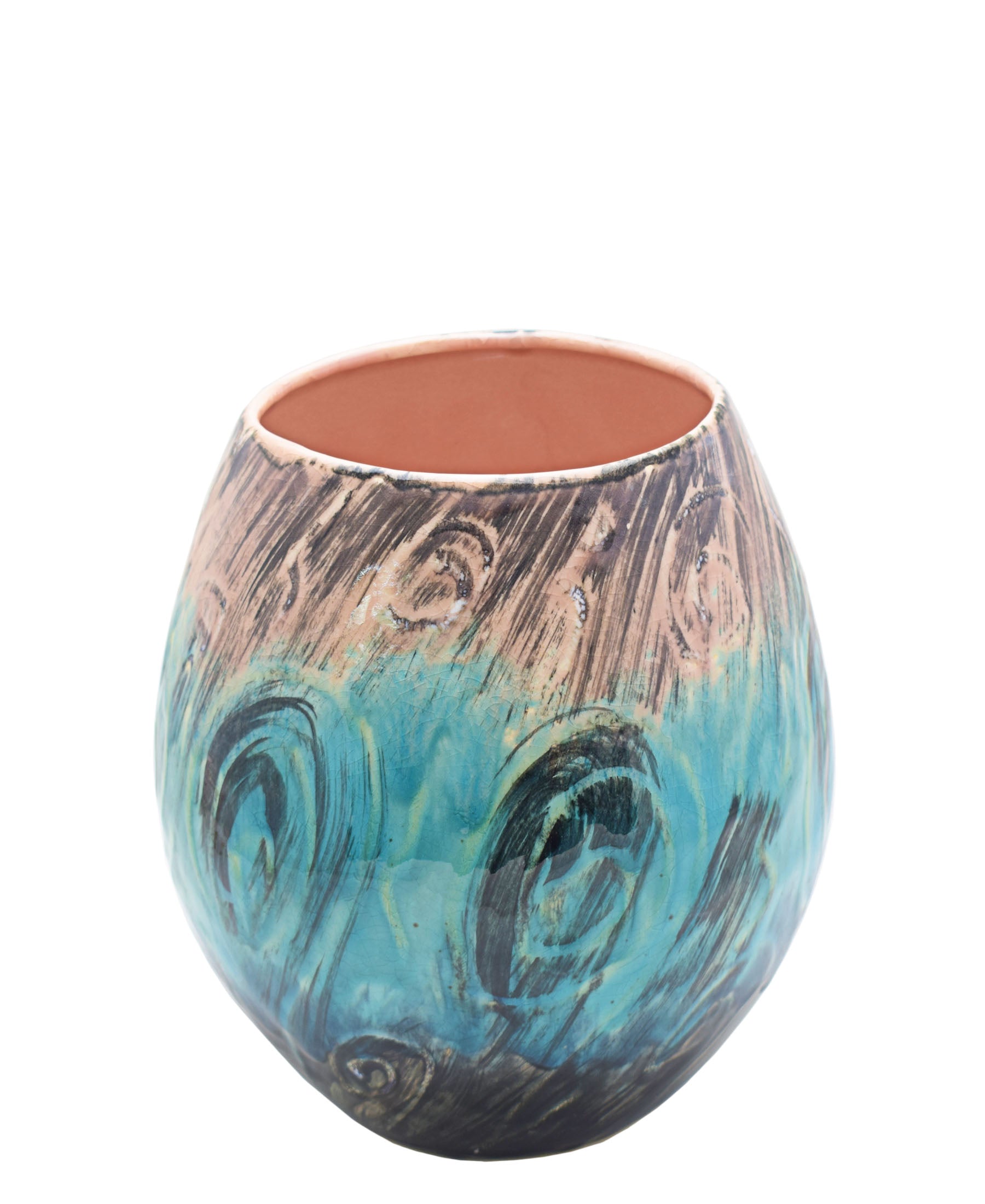 Urban Decor Iridescent Vase - Blue