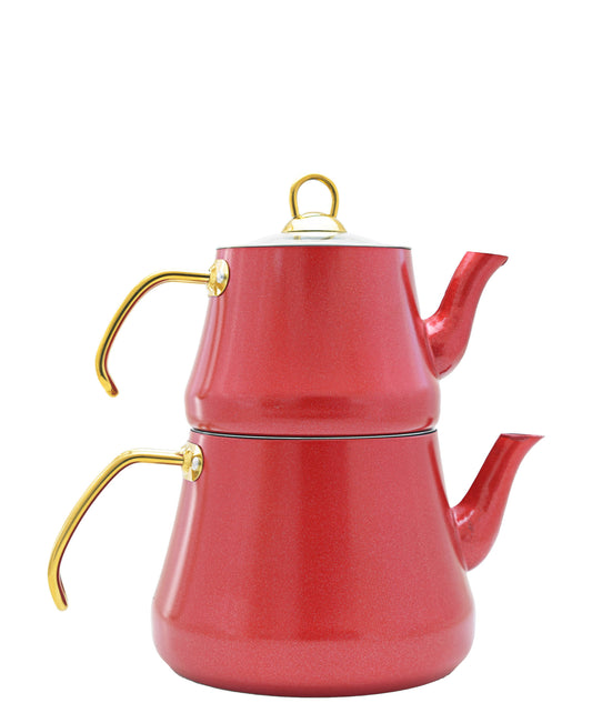 OMS Granite Double Teapot Large - Red