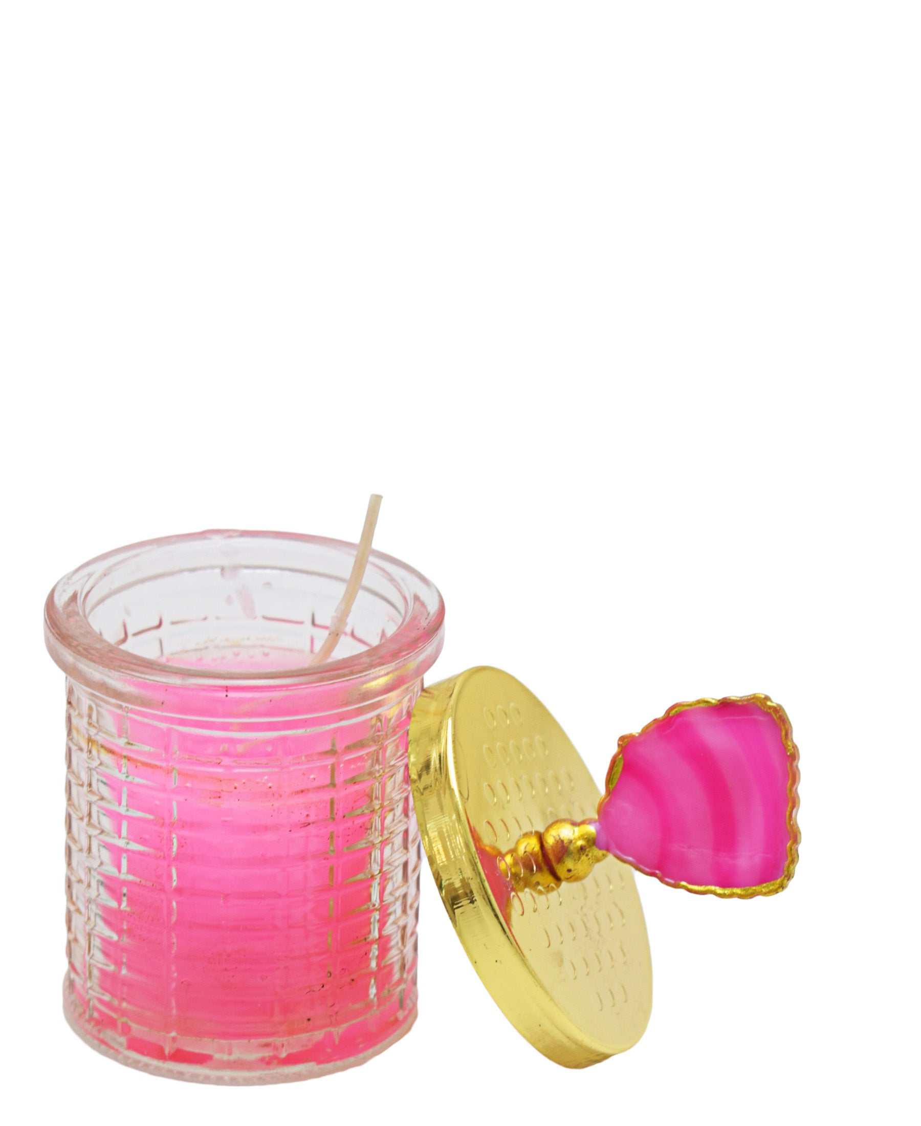 Urban Decor Scented Candle With Glass Jar 11cm - Pink
