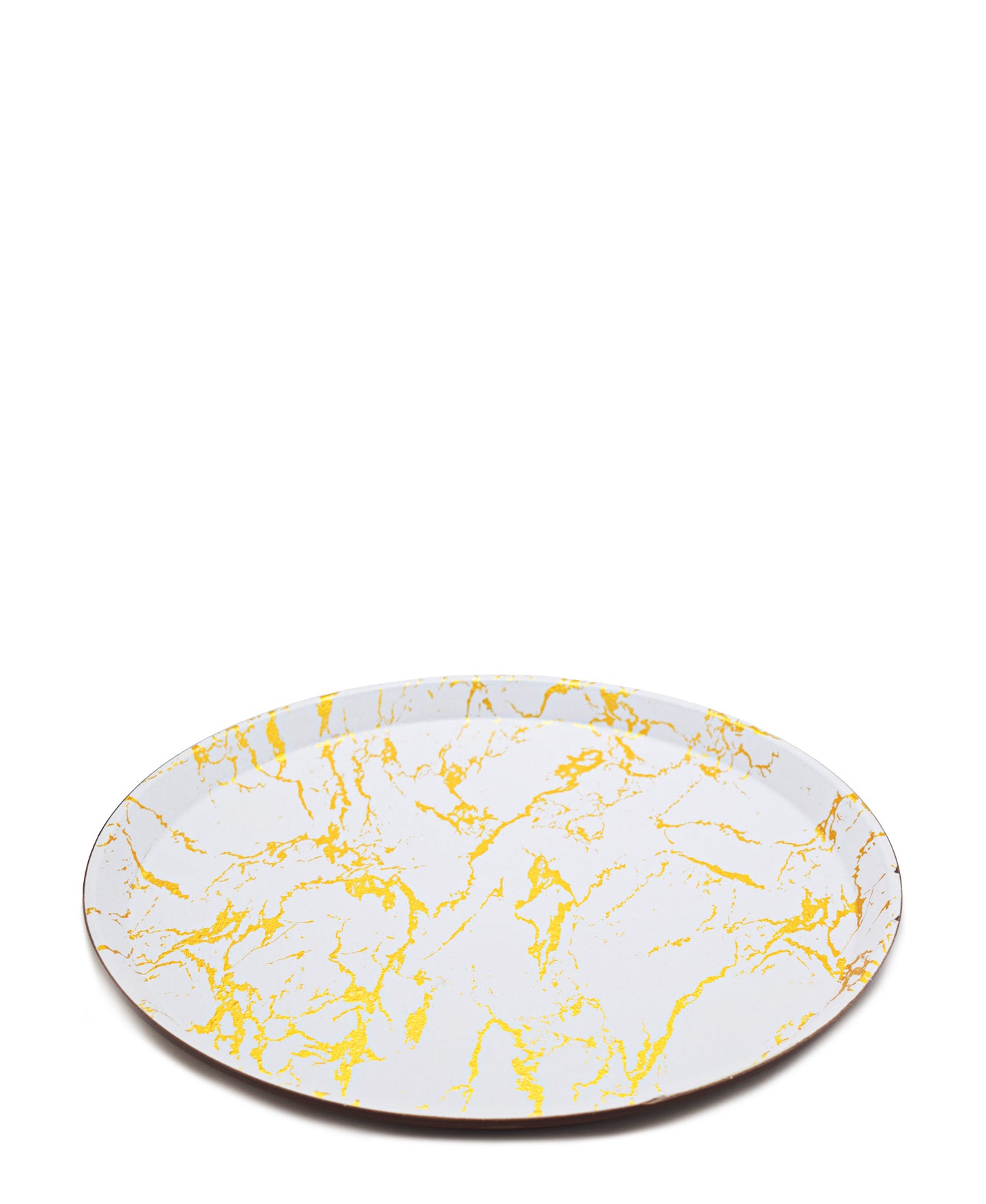 Kitchen Life Round Tray - Gold