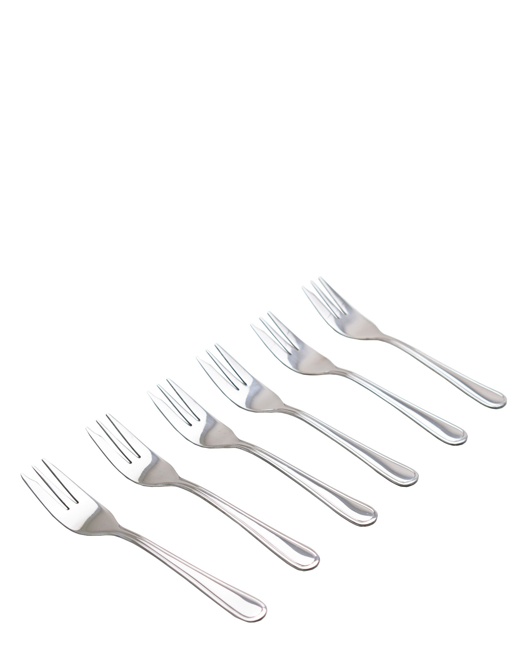 Kitchen Life Cake Forks 6 Piece - Silver