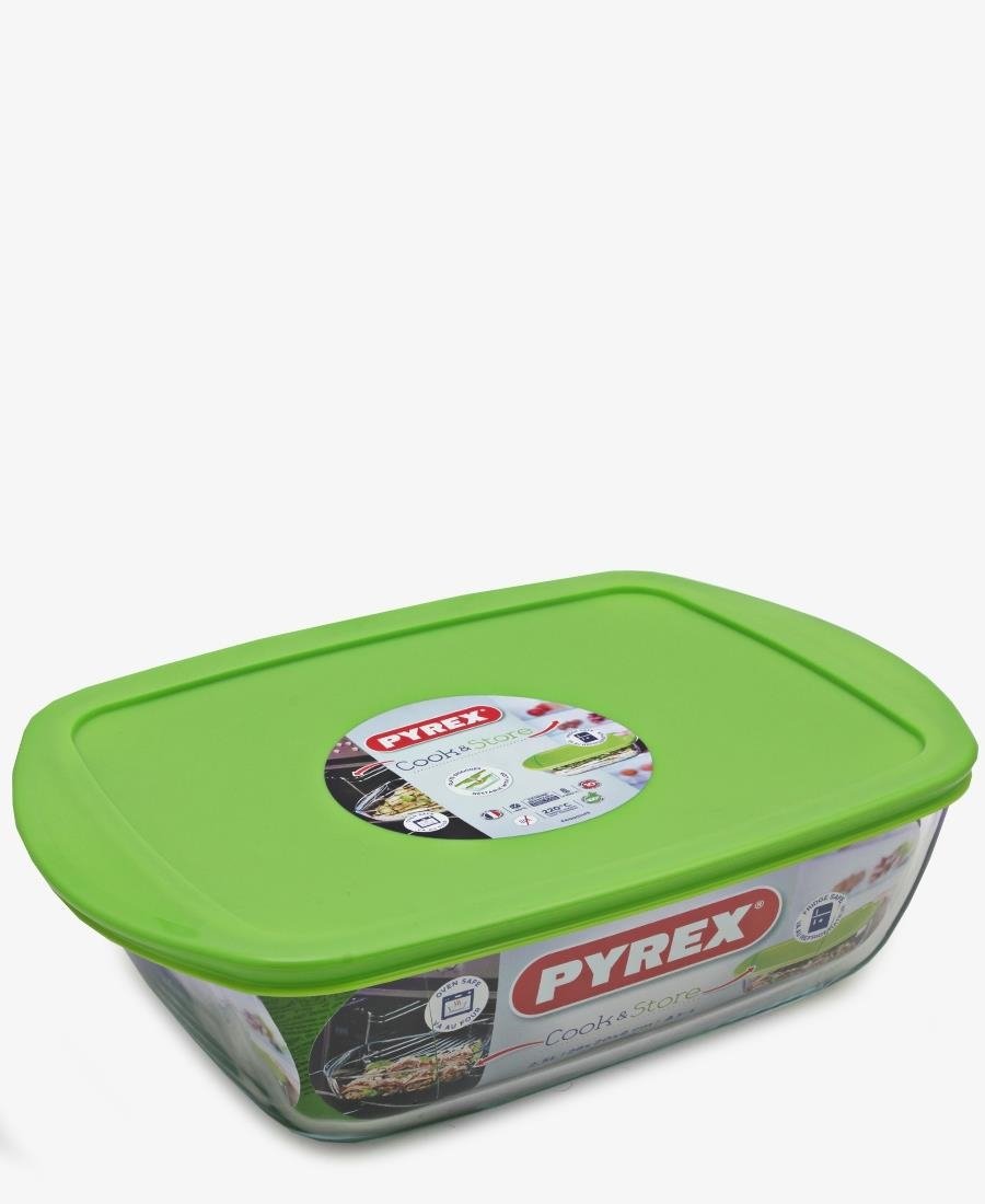 Pyrex 2.5L Heat Resistant Casserole & Container - Green