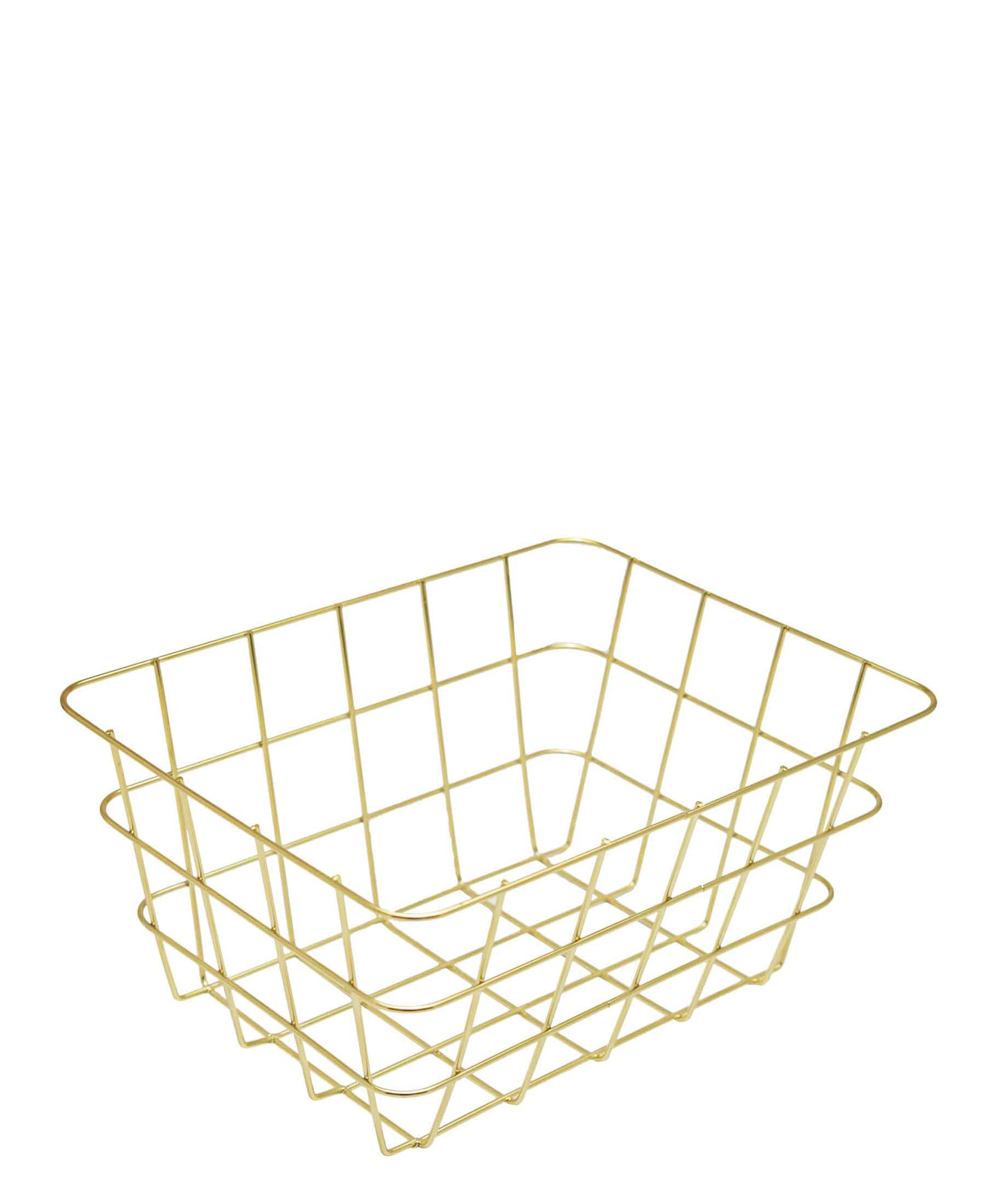 Kitchen Life 24cm Fruit Basket - Gold