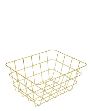 Kitchen Life 24cm Fruit Basket - Gold