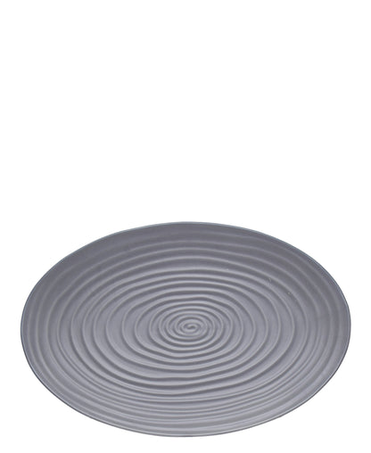 Eetrite Ripple Oval Platter 40mm - Grey