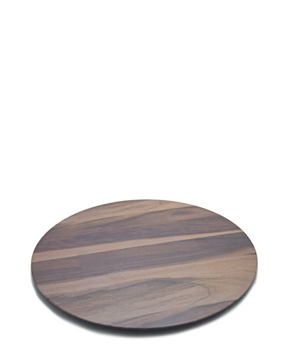 Regent Melamine Wood Grain Round Board - Brown