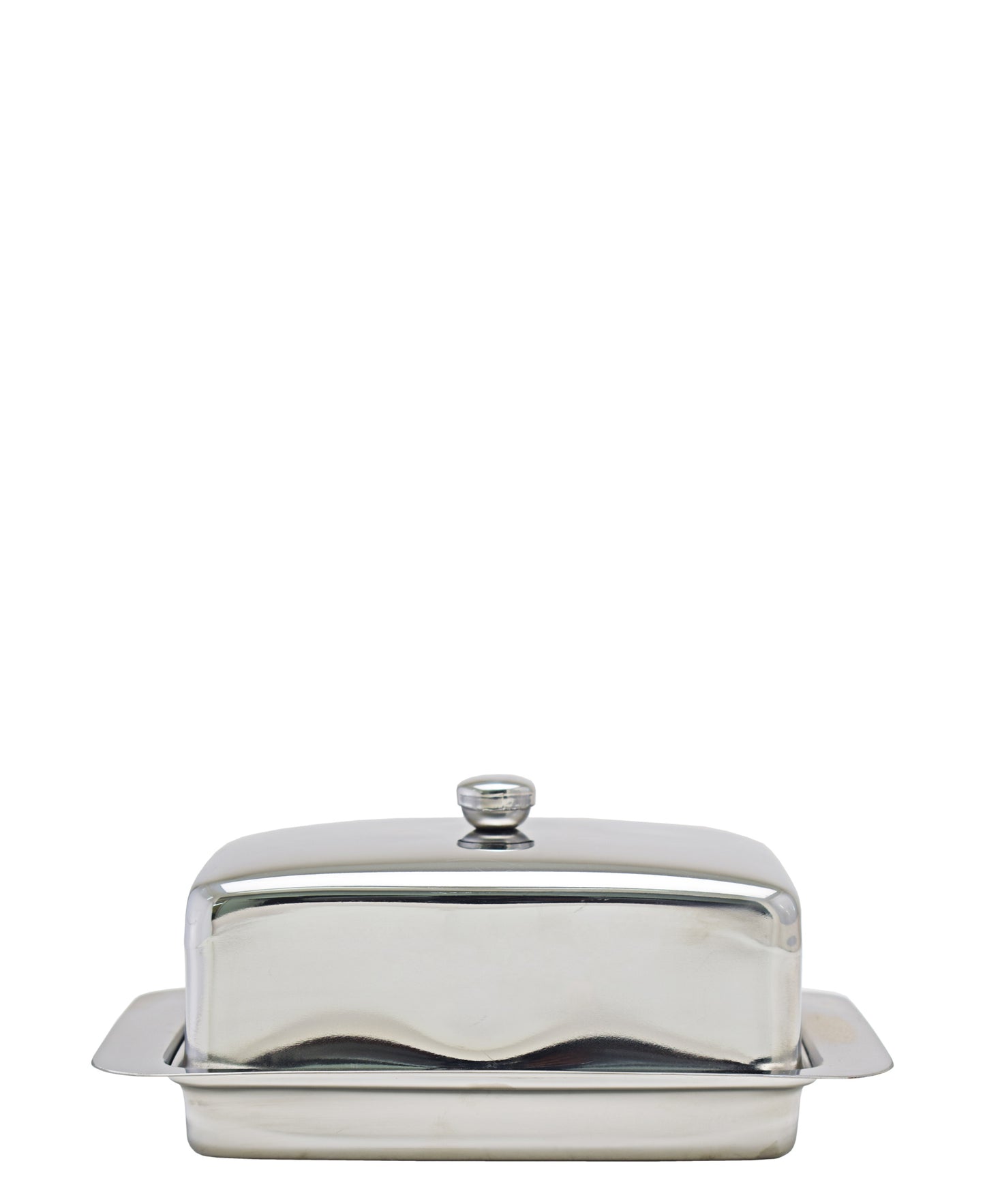 Steel King Rectangular Butter Dish - Silver