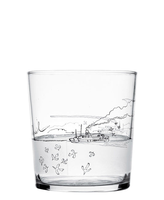 Pasabahce Malazalari 2 Piece Whisky Glass - Clear With Pattern