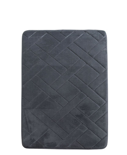 Urban Decor Memory Foam Bathroom Mat 50 x 80mm - Dark Grey