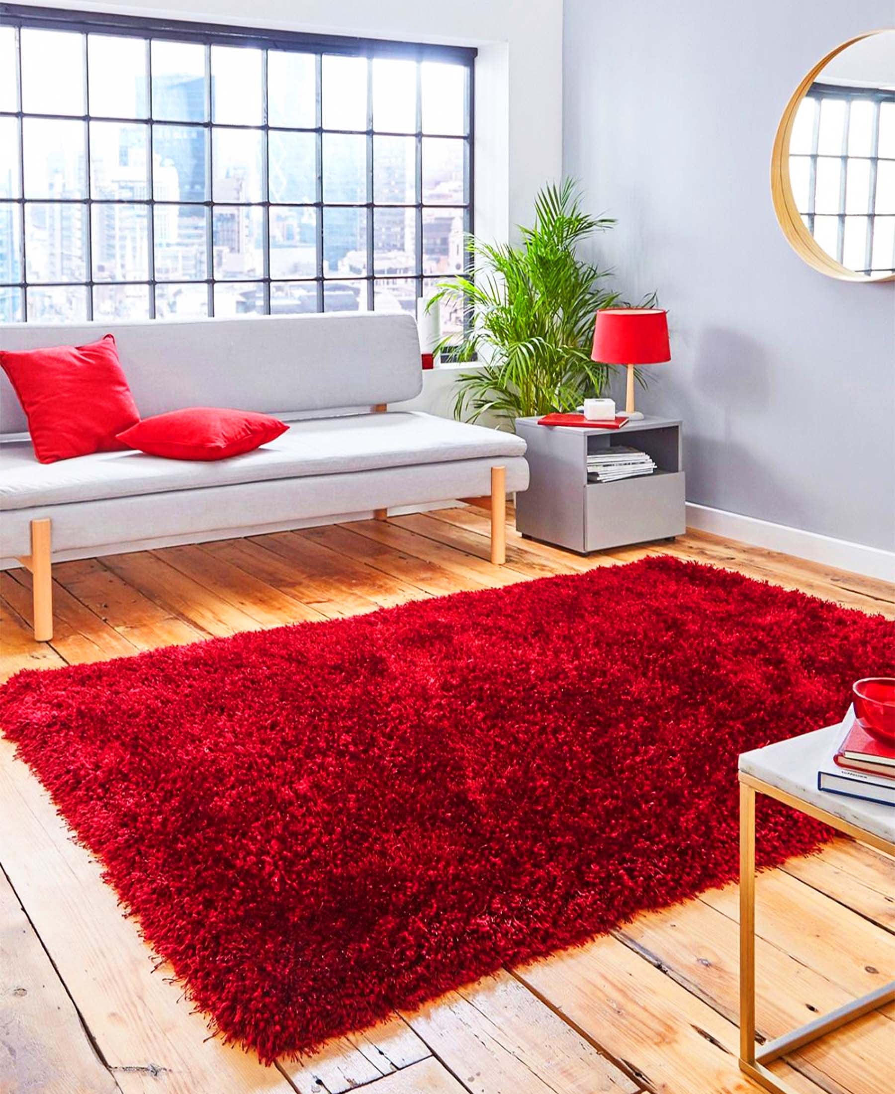 Shaggy Carpet 1500mm x 2000mm - Red