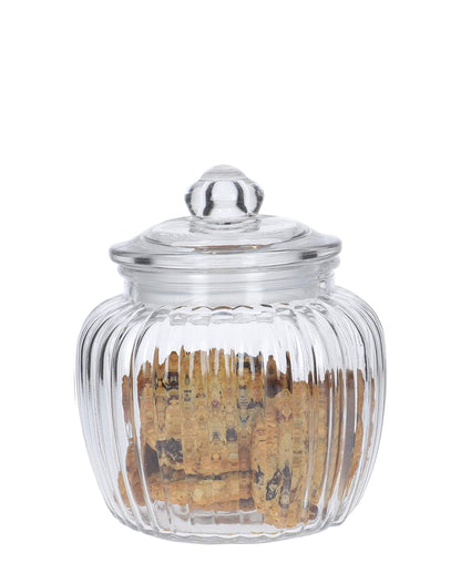 Kitchen Life Glass Cookie Jar - Clear