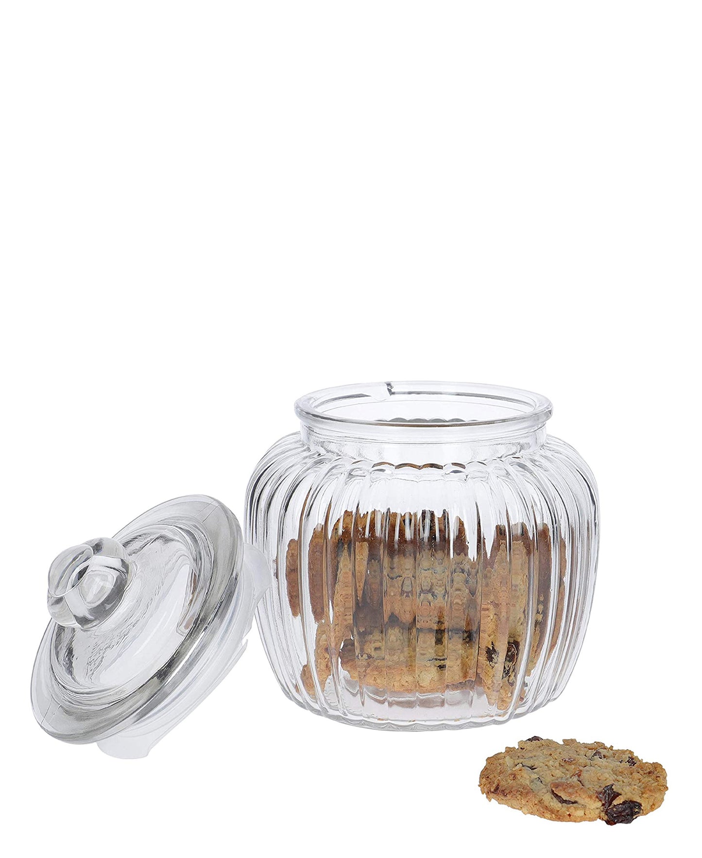 Kitchen Life Glass Cookie Jar - Clear