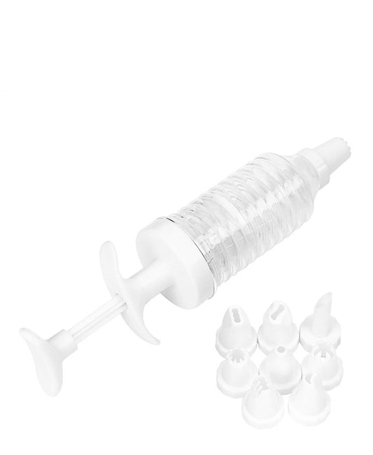 Regent 8 Pce Icing Syringe Set - White