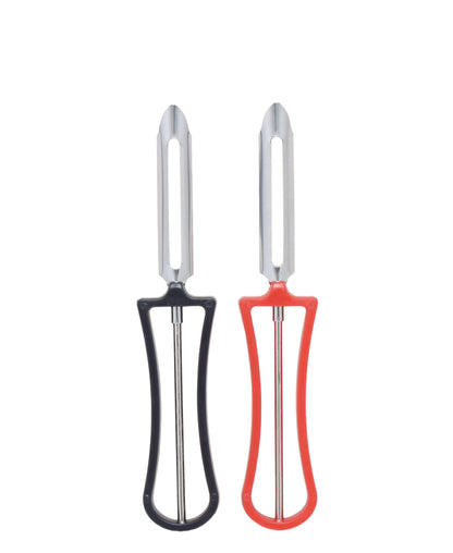 Regent Kitchen Vegetable Peeler 2 Piece Set - Black & Red