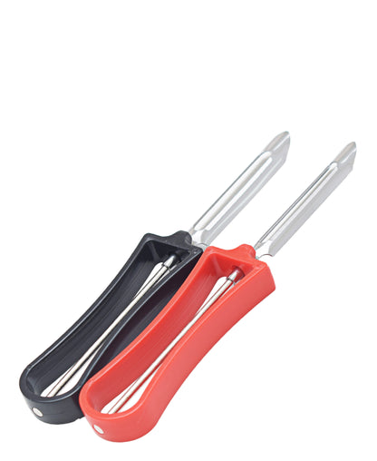 Regent Kitchen Vegetable Peeler 2 Piece Set - Black & Red