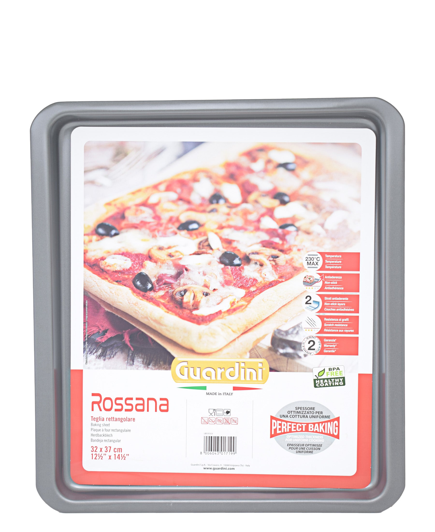 Guardini Rossana Baking Tray 37cm Red The Culinarium