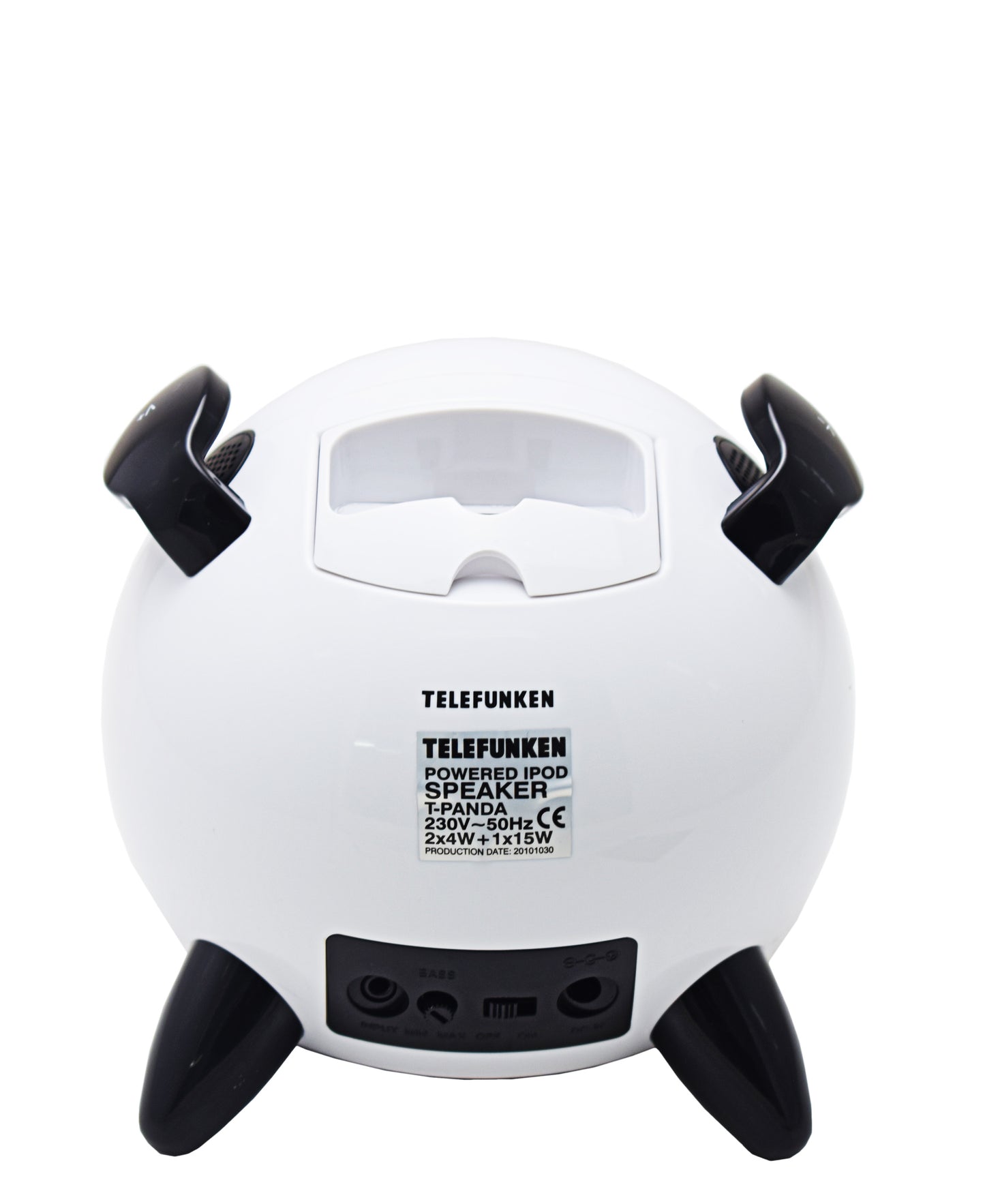 Telefunken T-PANDA Speaker + Subwoofer - White & Black