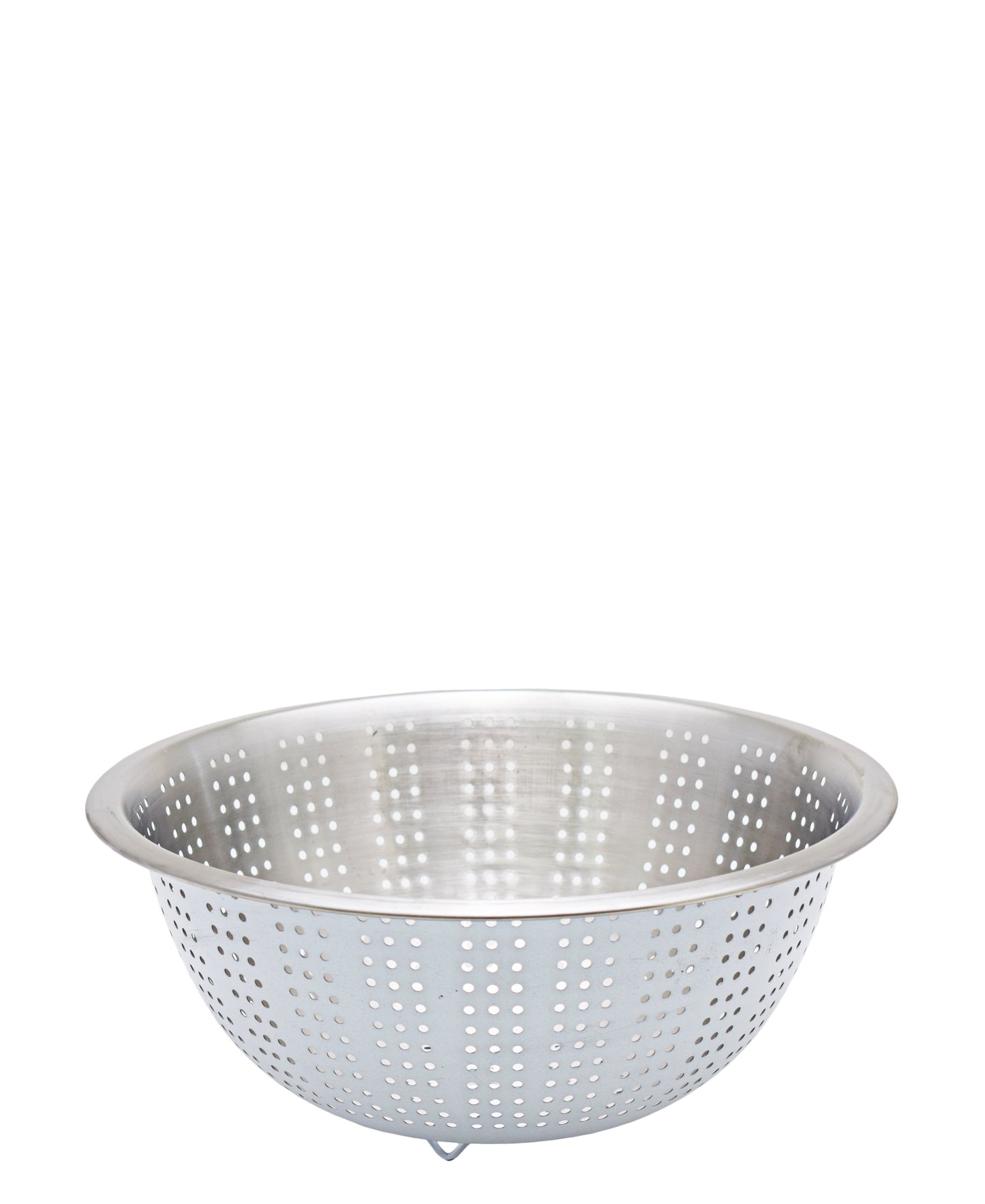 Kitchen Life Stainless Steel Colander - White