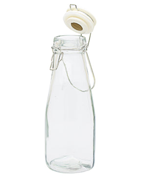 Kitchen Life Bottle Glass Clip Lid 500ml - Clear