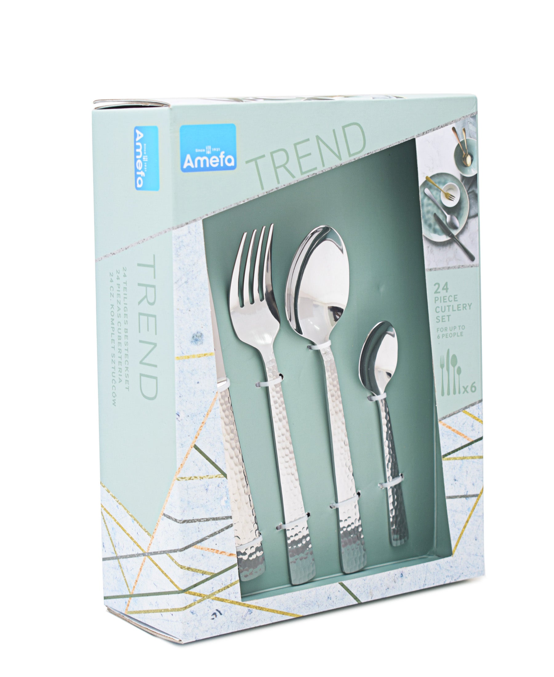 Amefa Trend 24 Piece Cutlery Set - Silver