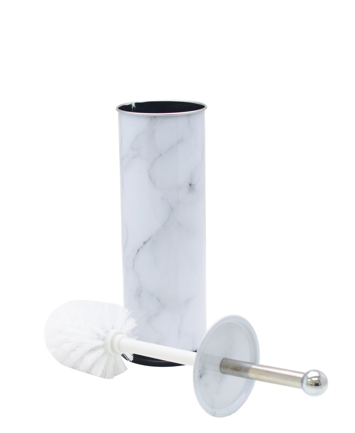 Urban Decor Free Standing Toilet Marble Brush Set - White