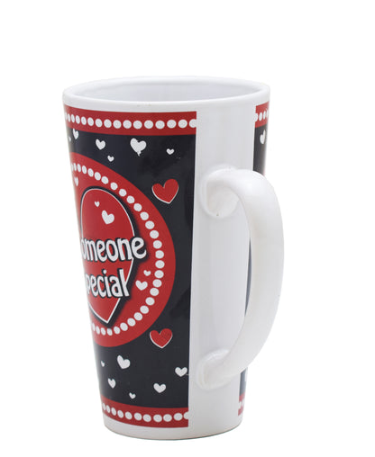 Lovers Design Valentines 470ml Mug - White & Black