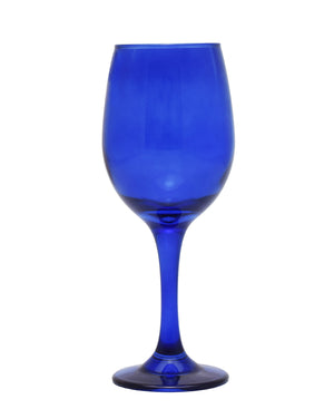 Unique Designs Simplicity Stem Wine Glass - Blue