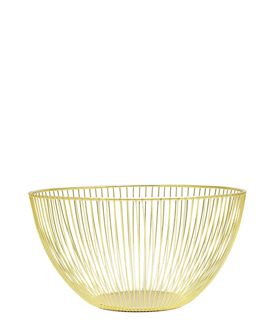 Kitchen Life 25cm Fruit Basket - Gold