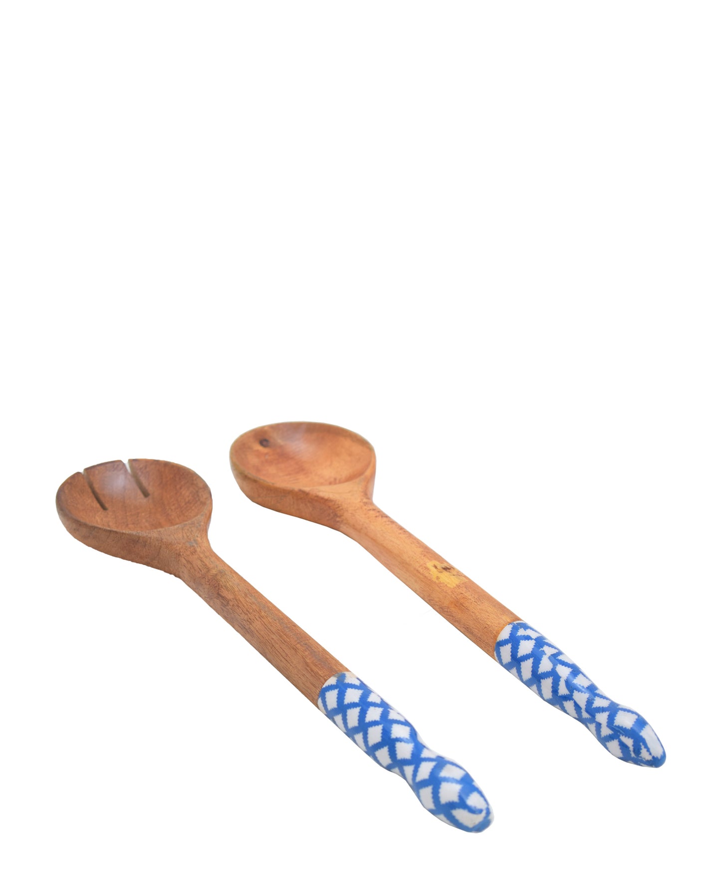 Lake Blue Salad Servers Set Of 2 - Blue