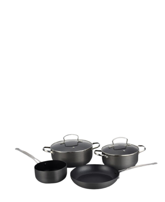 Russell Hobbs Anodised Stainless Steel 6 Piece Cookware Set - Black