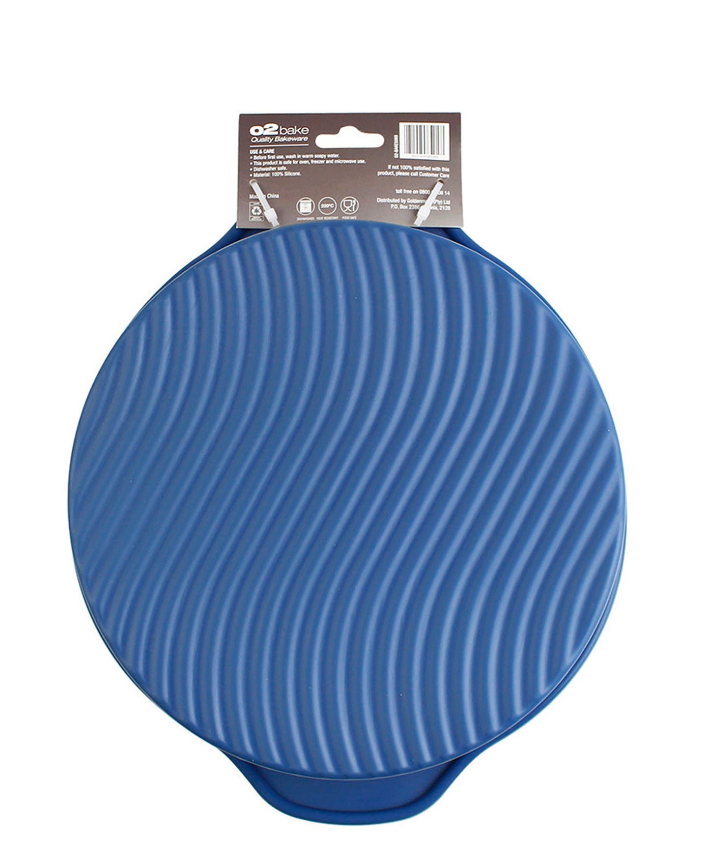 O2 Bake Silicone Round Pan - Blue