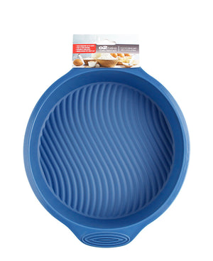 O2 Bake Silicone Round Pan - Blue