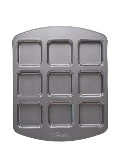 O2 Bake 9 Piece Brownie Pan - Grey