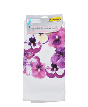 O2 Cansa Flower Dishcloth - Purple