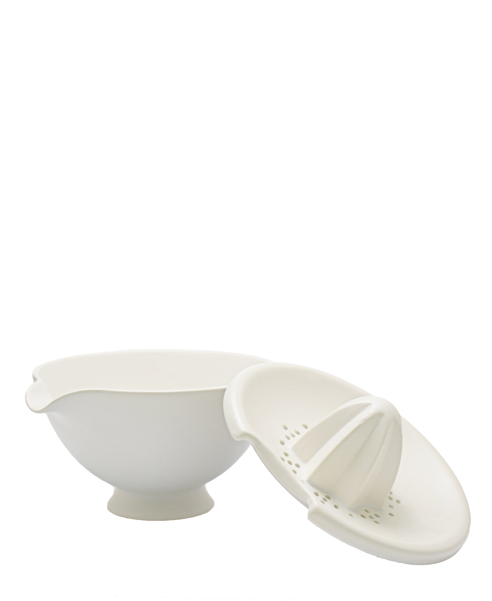 Eetrite Stoneware Lemon Juicer White The Culinarium