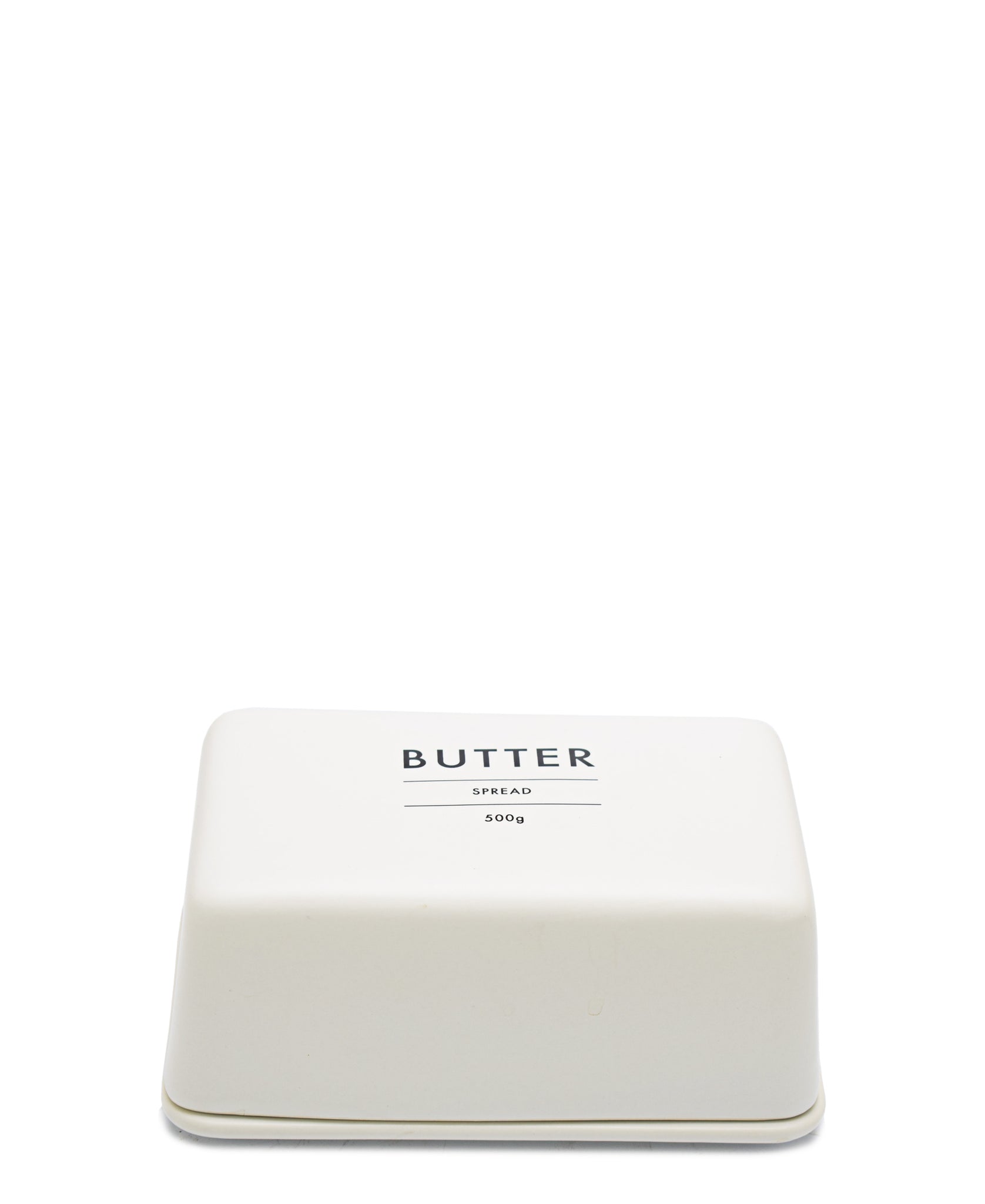 Eetrite Stoneware Butter Dish - White