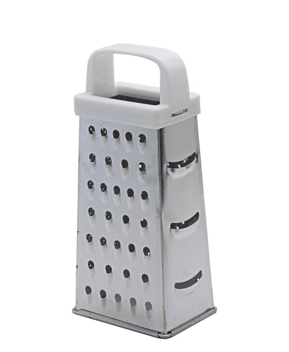 Hillhouse 4 Way Stainless Steel Grater - Silver & White