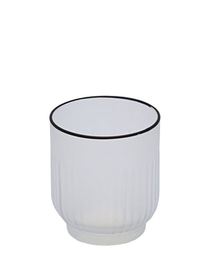 Unique Designs Textured Tokyo Whiskey Glass 330ML - Transparent