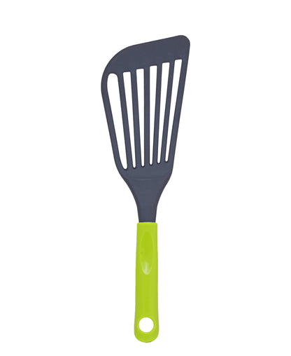 Kitchen Life Nylon Slotted Turner - Green & Grey