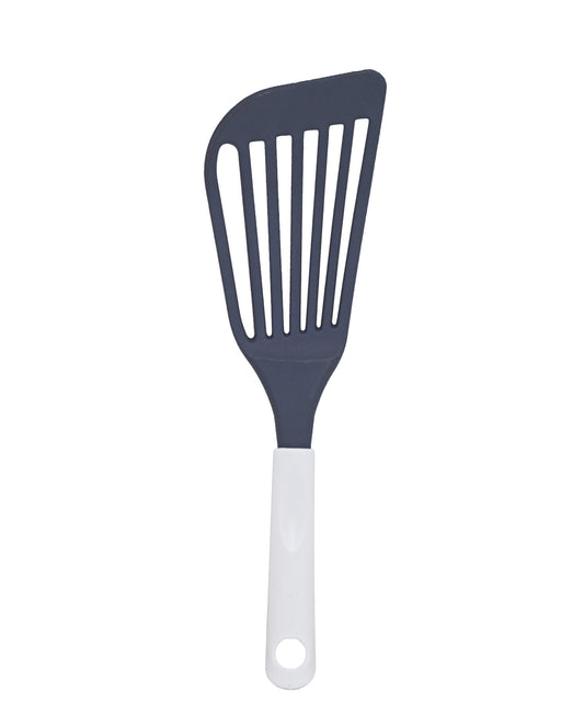 Kitchen Life Nylon Slotted Turner - White & Grey