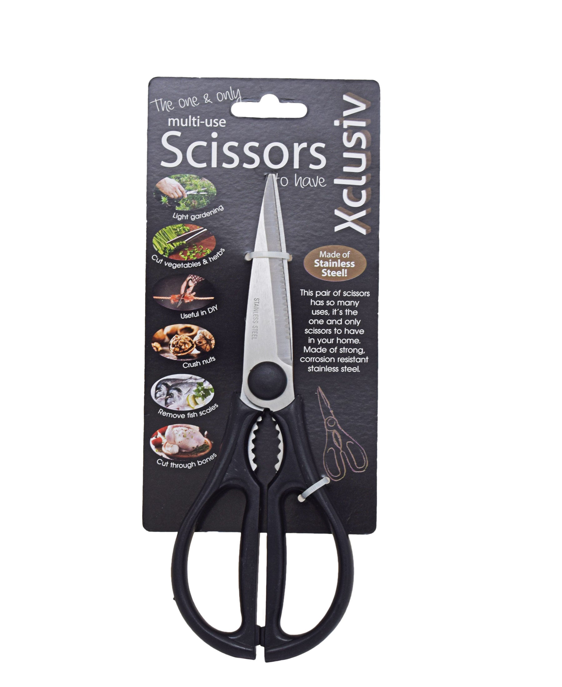 Kitchen Life 21CM Multi-Use Scissors - Black – The Culinarium