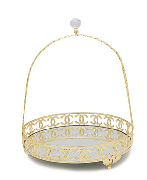 Bursa Collection LV Design Basket - Gold