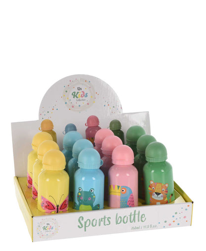 Kiddies Sport Bottle 350ML With Animal Print - Green