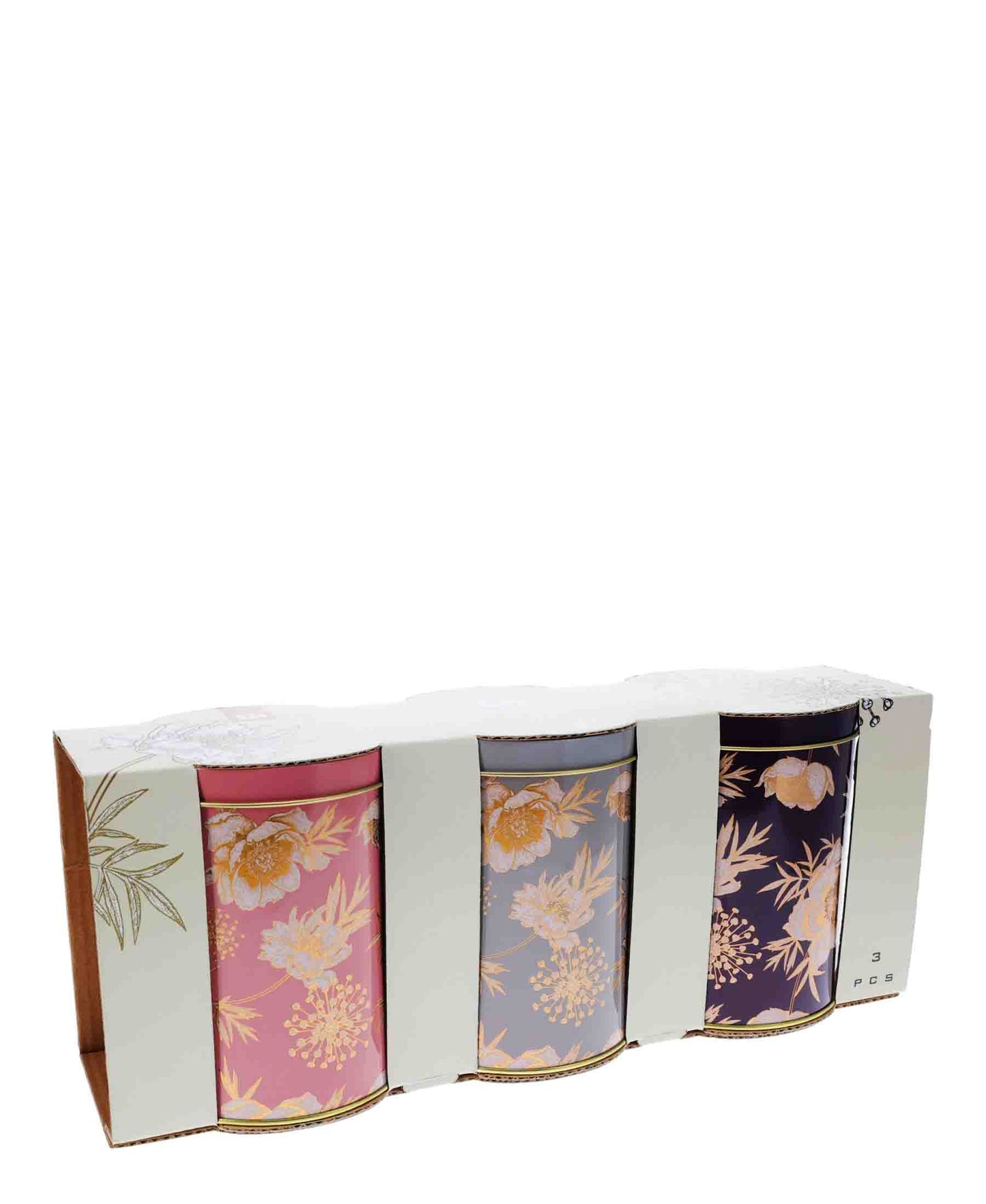 Kitchen Life 3 Piece Storage Tin Set - Floral