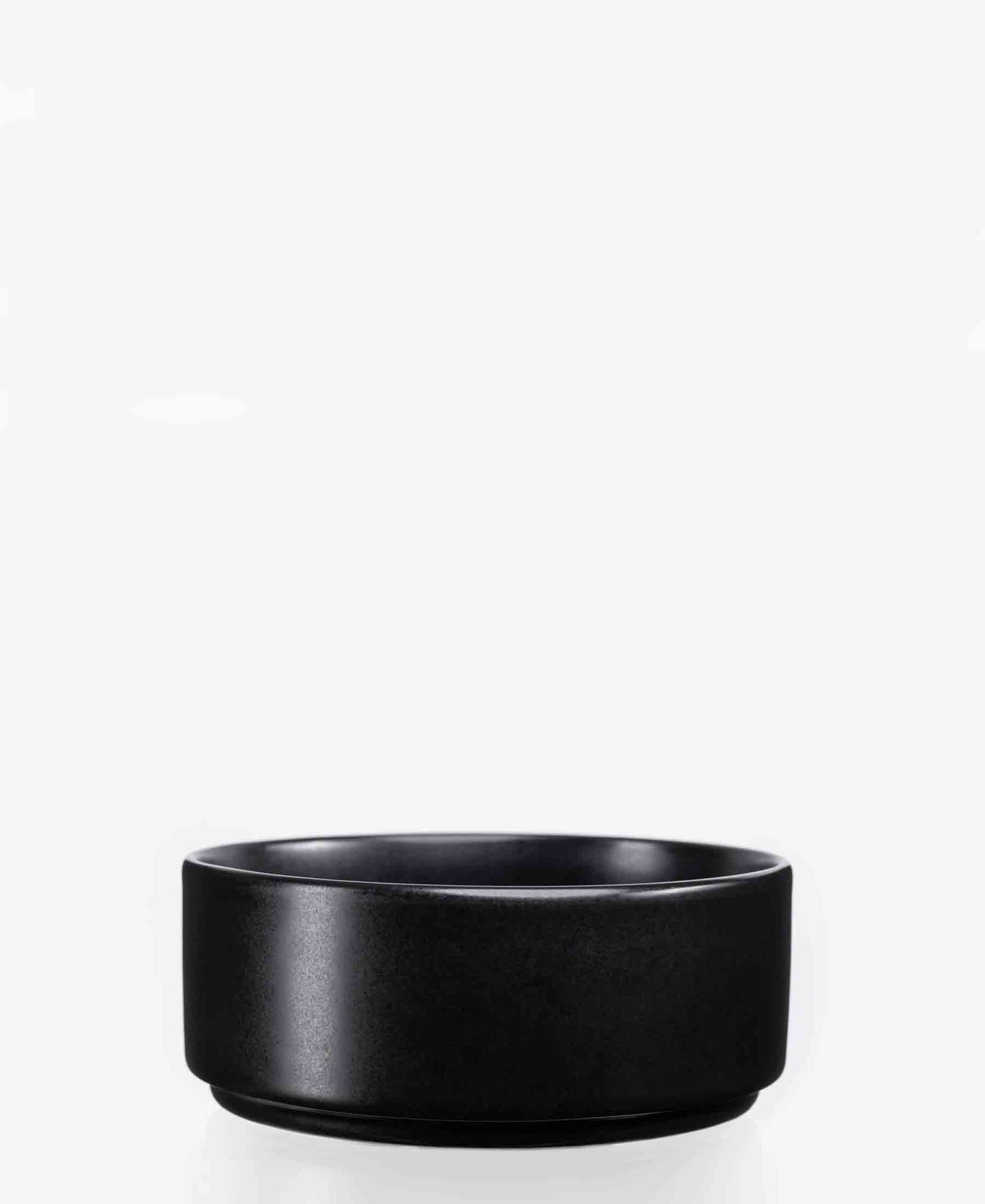 Jenna Clifford Flat Stackable Cereal Bowl - Black