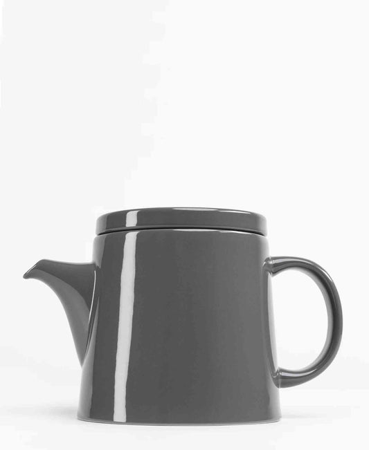 Jenna Clifford Flat Stackable Tea Pot - Dark Grey