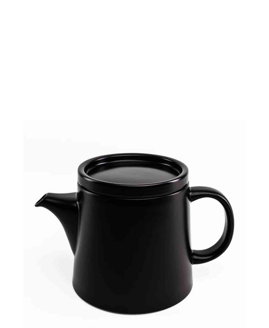 Jenna Clifford Flat Stackable Tea Pot - Black