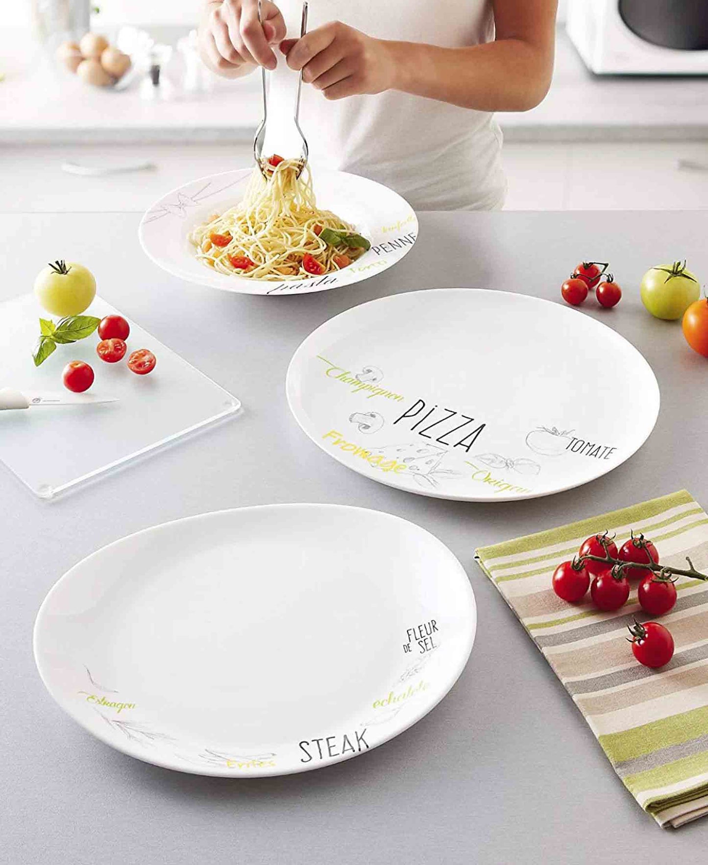 Luminarc Friends Time Pizza Plate 32cm - White