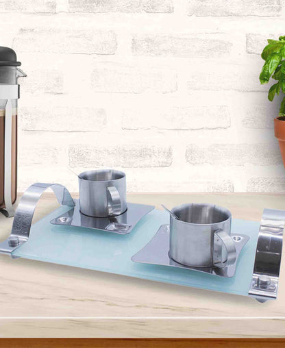 Kitchen Life 7 Piece Coffee Set - Silver