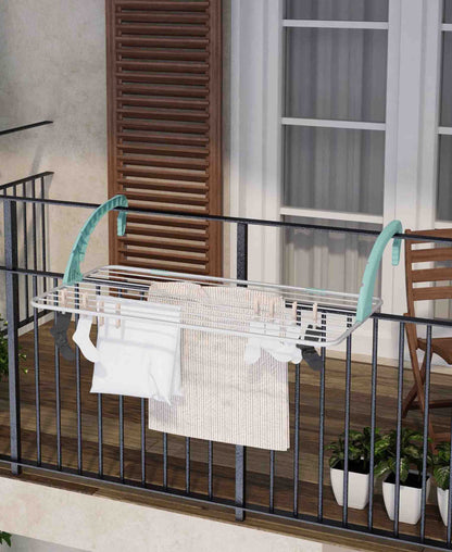 Urban Decor Balcony Dryer - Silver & Teal